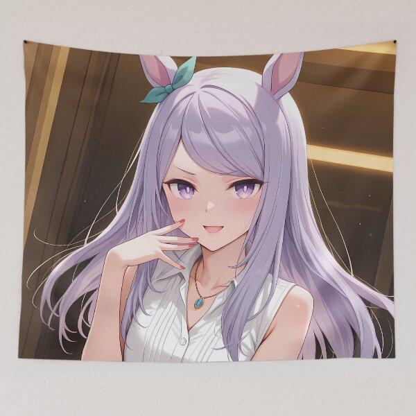 Item preview, Mejiro McQueen Uma Musume Lavender Elegant Portrait Glow designed and sold by PMartistStudio.