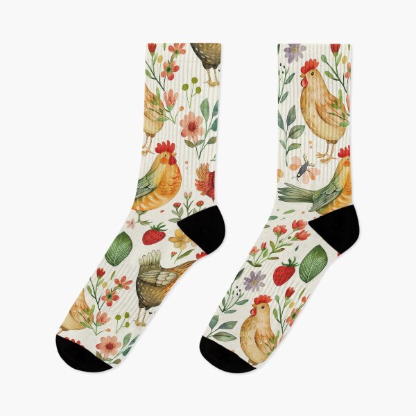 Item preview, Wildflowers and chickens designed and sold by haroulita.