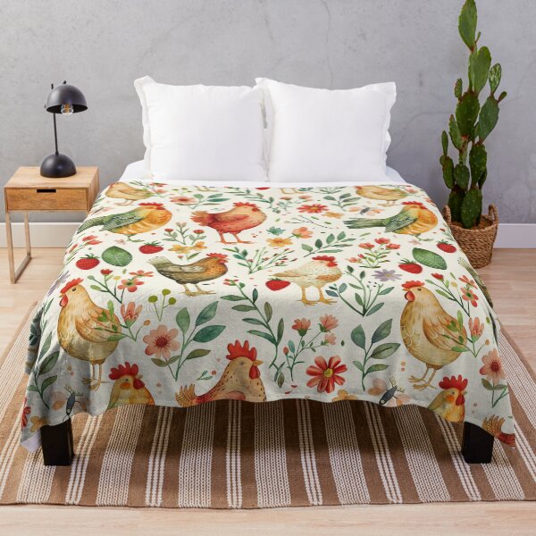 Item preview, Wildflowers and chickens designed and sold by haroulita.
