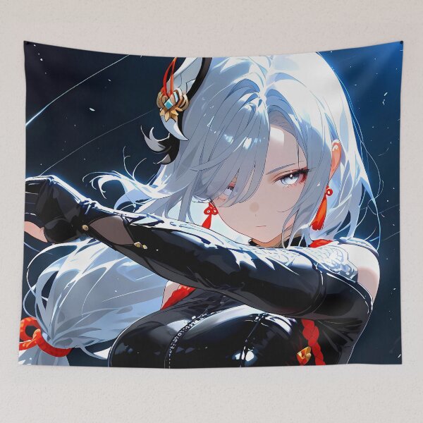 Item preview, Shenhe Genshin Impact Night Focus Elegance designed and sold by PMartistStudio.