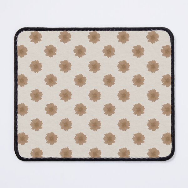 Item preview, Brown Floral Pattern on off-white Vintage Floral Print designed and sold by Designs by christel_treiber.
