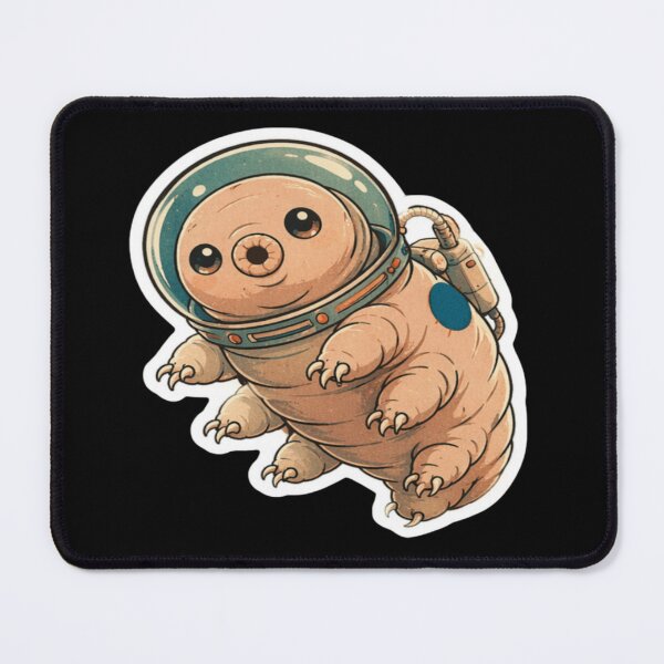 Item preview, Cute Space Tardigrade Astronaut Sticker | Kawaii Water Bear in Spacesuit designed and sold by ArtFreshStudio.