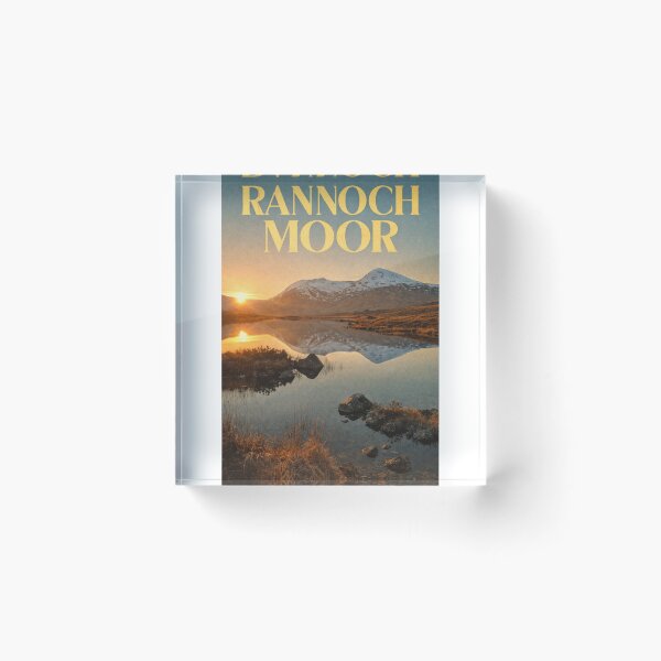Item preview, Rannoch Moor Glencoe Scotland Winter Peaks Highland Reflection Scene designed and sold by Aryabek.