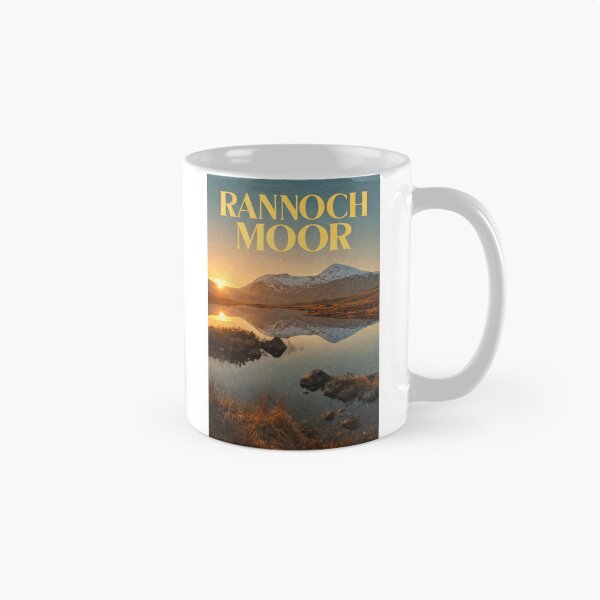 Item preview, Rannoch Moor Glencoe Scotland Winter Peaks Highland Reflection Scene designed and sold by Aryabek.
