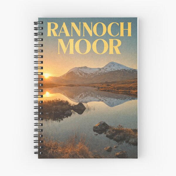 Item preview, Rannoch Moor Glencoe Scotland Winter Peaks Highland Reflection Scene designed and sold by Aryabek.