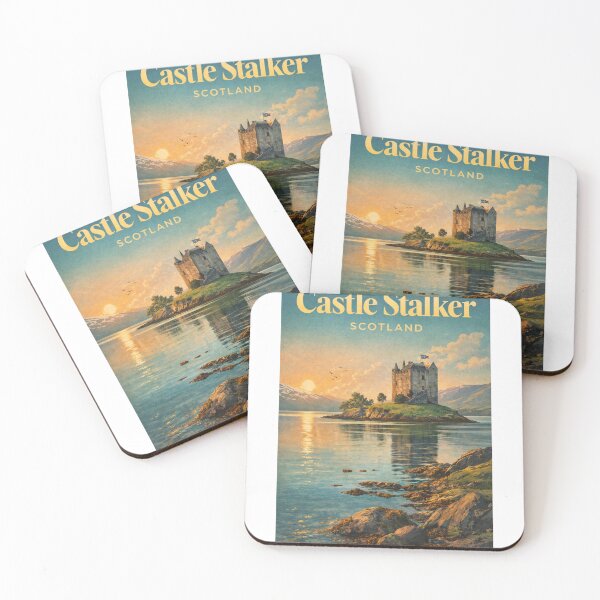 Item preview, Castle Stalker Loch Laich Appin Argyll Scotland Coastal Landmark designed and sold by Aryabek.