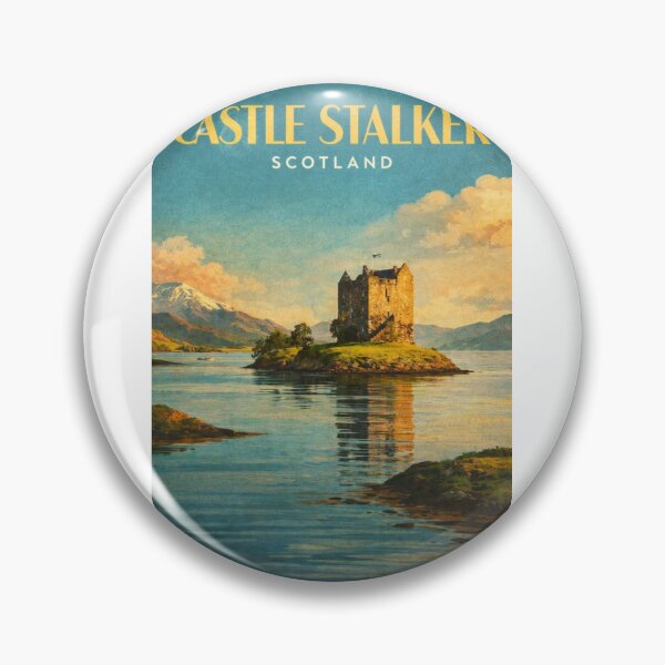 Item preview, Castle Stalker Appin Argyll Scotland Sunset Loch Laich View designed and sold by Aryabek.