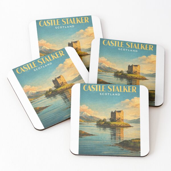 Item preview, Castle Stalker Appin Argyll Scotland Sunset Loch Laich View designed and sold by Aryabek.