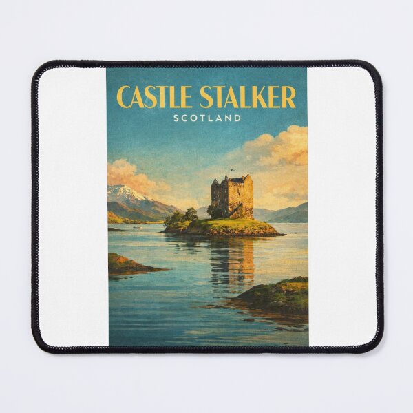 Item preview, Castle Stalker Appin Argyll Scotland Sunset Loch Laich View designed and sold by Aryabek.