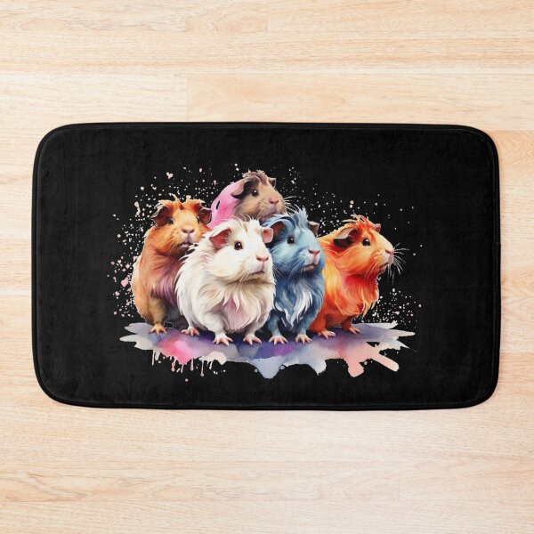 Item preview, Colorful guinea pigs - fluffy watercolor design designed and sold by Rose Design & Photos.