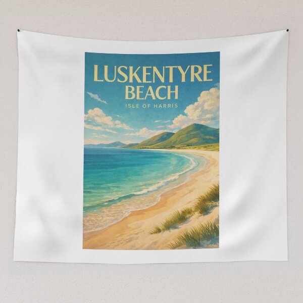 Item preview, Luskentyre Beach Isle of Harris Outer Hebrides Scotland Coastal Bay designed and sold by Aryabek.