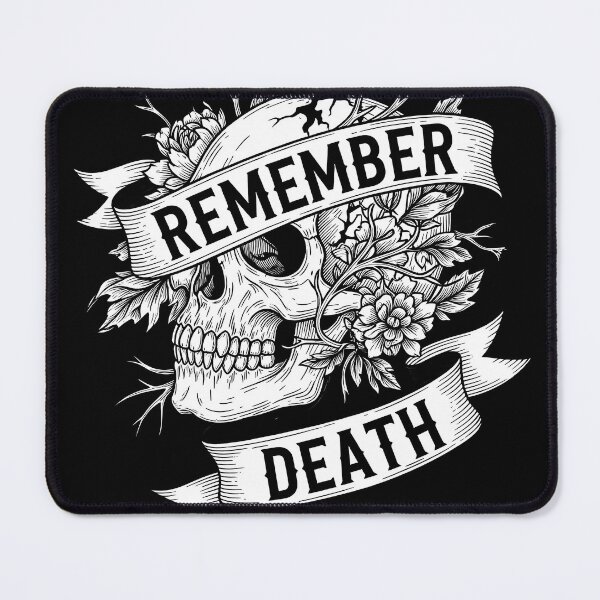 Item preview, Memento Mori Skull Flowers Dead Leaves and Flowers designed and sold by nuel-art.