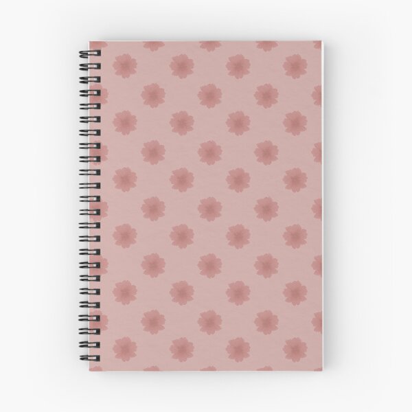 Item preview, rust colored Watercolor Floral Polka Dot Pattern on dusty rose designed and sold by Designs by christel_treiber.