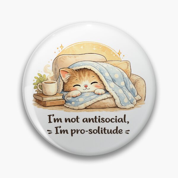 Item preview, Pro-Solitude Cute Cat designed and sold by AlvelinaCP.