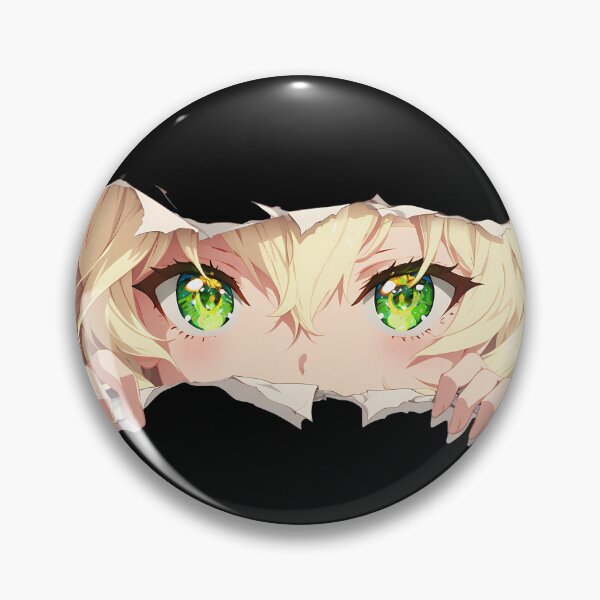 Item preview, Mikaela Hyakuya Seraph Of The End Ripped Paper Peeking Eyes designed and sold by PMartistStudio.