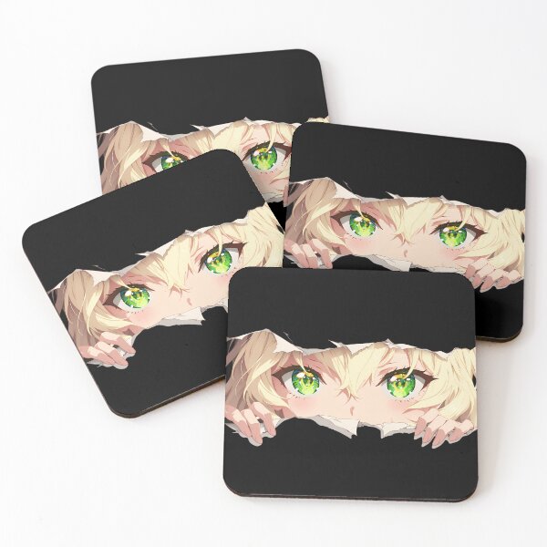 Item preview, Mikaela Hyakuya Seraph Of The End Ripped Paper Peeking Eyes designed and sold by PMartistStudio.