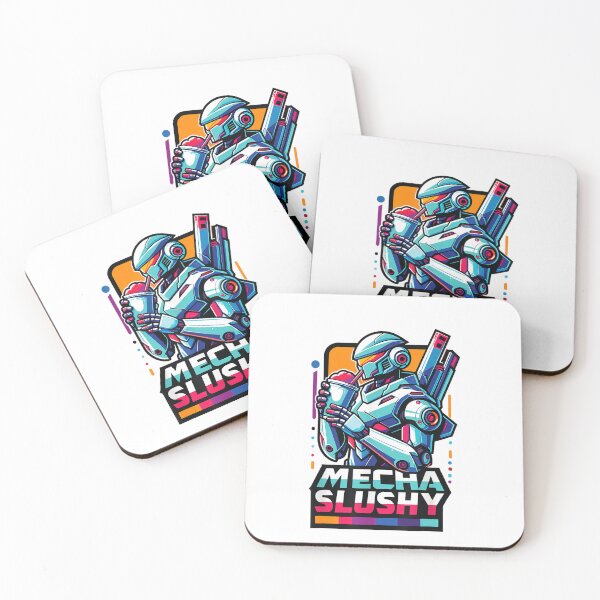Item preview, Mecha Slushy Robot Futuristic Cyberpunk Robot Drinking Slushie Graphic designed and sold by alber-garnell.
