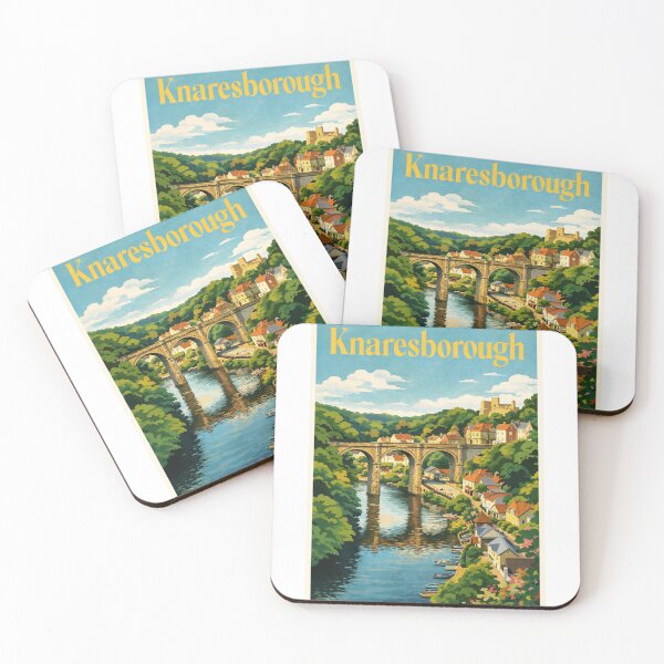 Item preview, Knaresborough River Nidd Viaduct North Yorkshire England Historic Townscape designed and sold by Aryabek.