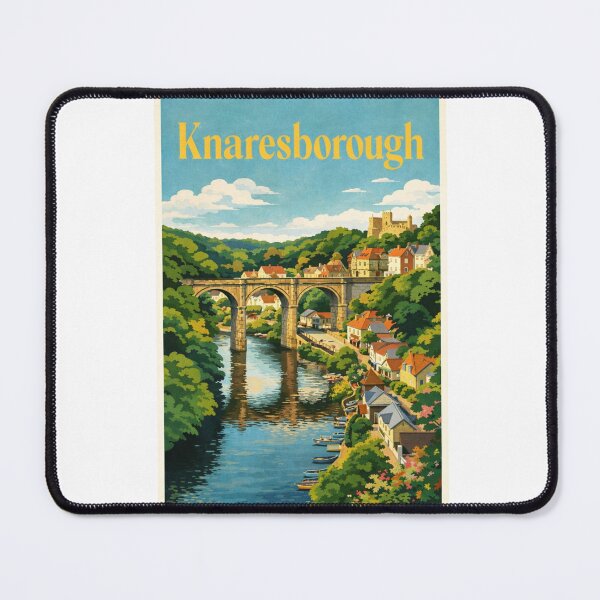 Item preview, Knaresborough River Nidd Viaduct North Yorkshire England Historic Townscape designed and sold by Aryabek.