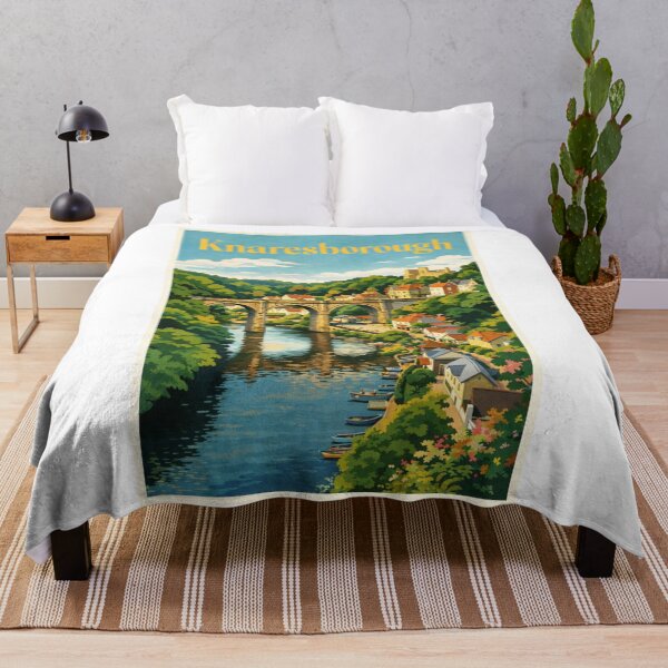 Item preview, Knaresborough River Nidd Viaduct North Yorkshire England Historic Townscape designed and sold by Aryabek.