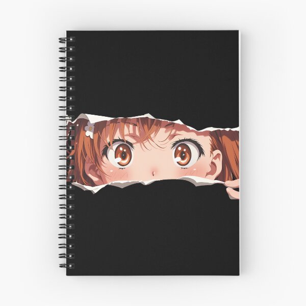 Item preview, Misaka Mikoto A Certain Scientific Railgun Wide Eyes Torn Paper Peek designed and sold by PMartistStudio.