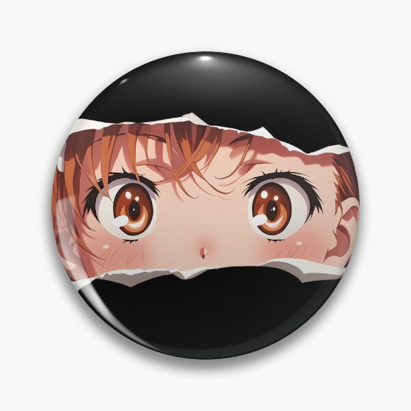 Item preview, Misaka Mikoto A Certain Scientific Railgun Wide Eyes Torn Paper Peek designed and sold by PMartistStudio.