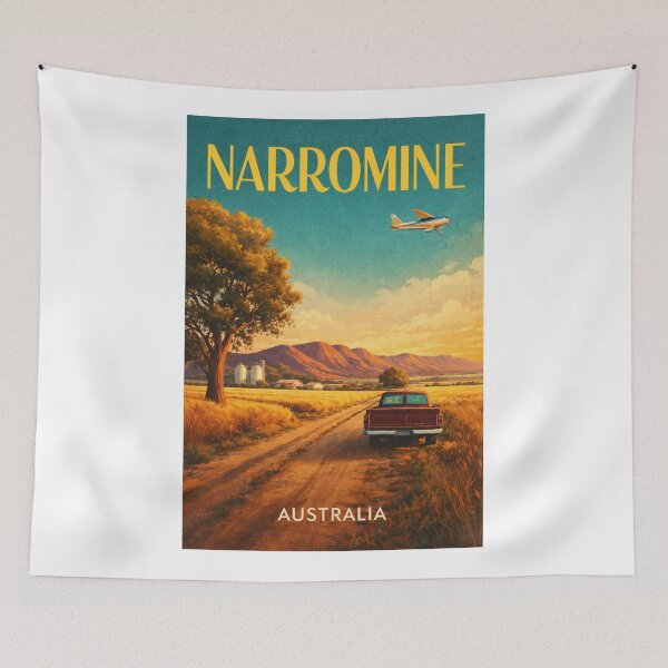 Item preview, Narromine Dubbo Region New South Wales Australia Outback Plains Landscape designed and sold by Aryabek.