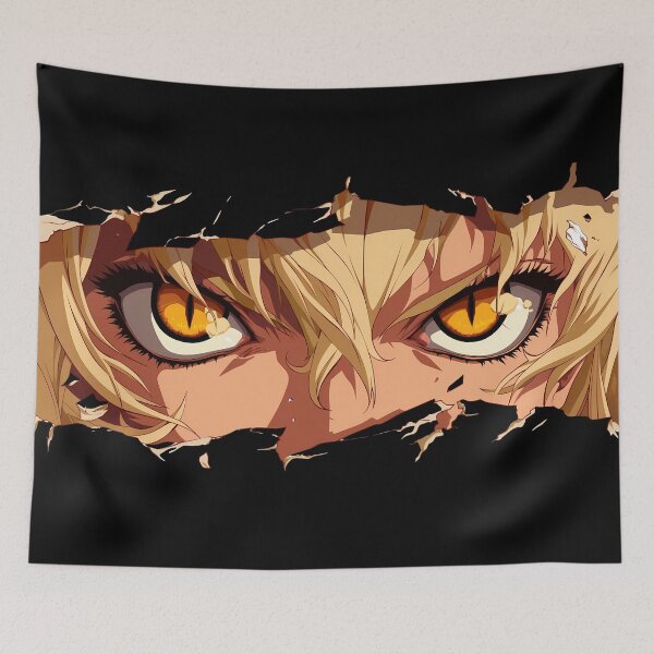 Item preview, Seras Victoria Hellsing Golden Eyes Torn Paper Peek Closeup designed and sold by PMartistStudio.