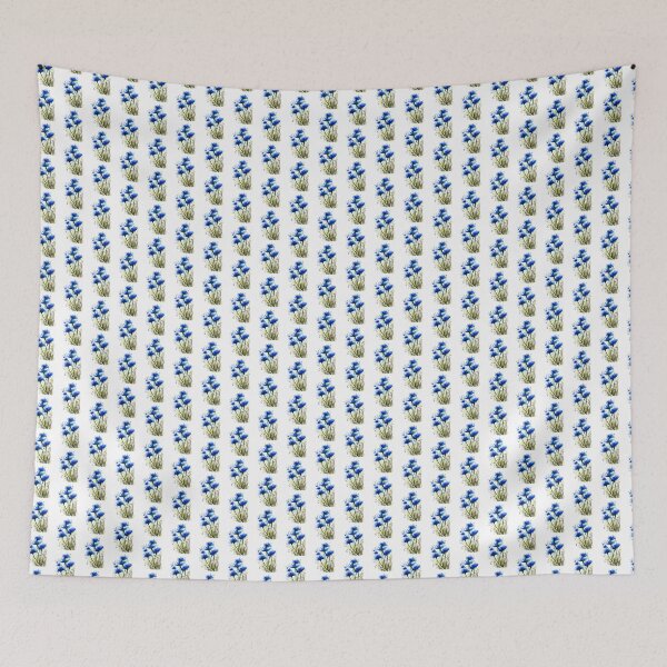 Item preview, Blue Flower Watercolor Art Print | Abstract Floral Painting designed and sold by Little Bloom Studio.