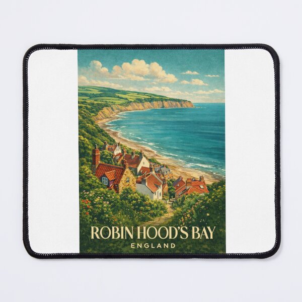Item preview, Robin Hoods Bay Yorkshire England North York Moors Coastal Cliffs designed and sold by Aryabek.