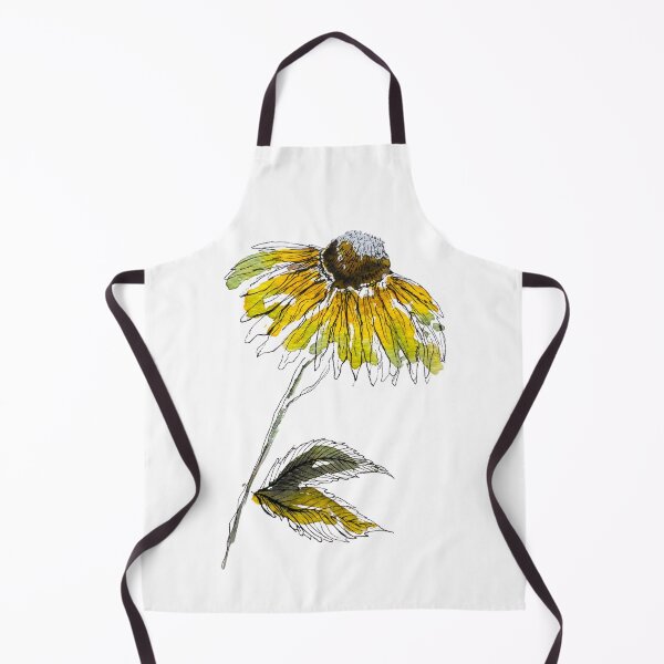 Item preview, Golden Wildflower Sketch | Rustic Botanical Floral Illustration designed and sold by Little Bloom Studio.