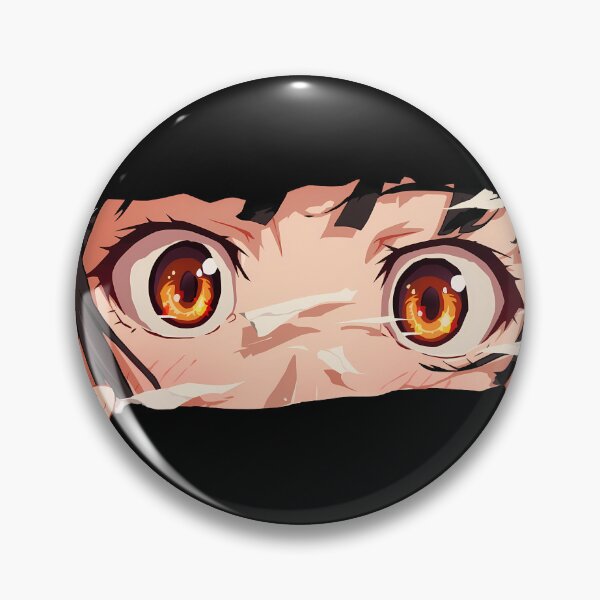 Item preview, Nadeko Sengoku Bakemonogatari Orange Eyes Torn Paper Peek designed and sold by PMartistStudio.