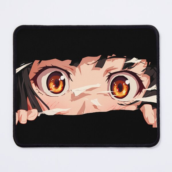 Item preview, Nadeko Sengoku Bakemonogatari Orange Eyes Torn Paper Peek designed and sold by PMartistStudio.