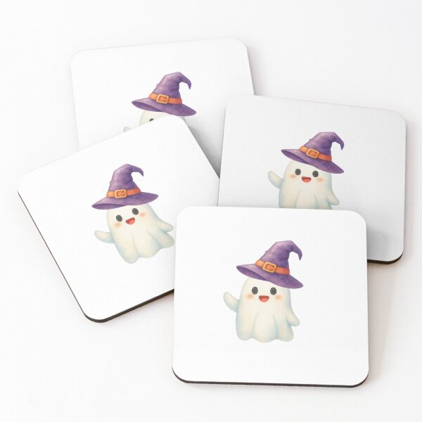 Item preview, Cute Ghost Witch – Kawaii Halloween Spooky Season Sticker designed and sold by Little Bloom Studio.