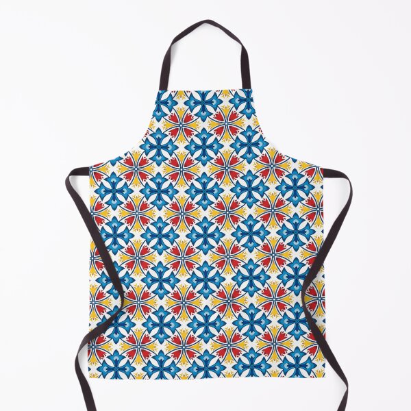 Item preview, Tiled pattern of blue, red and yellow designed and sold by Poplartree.