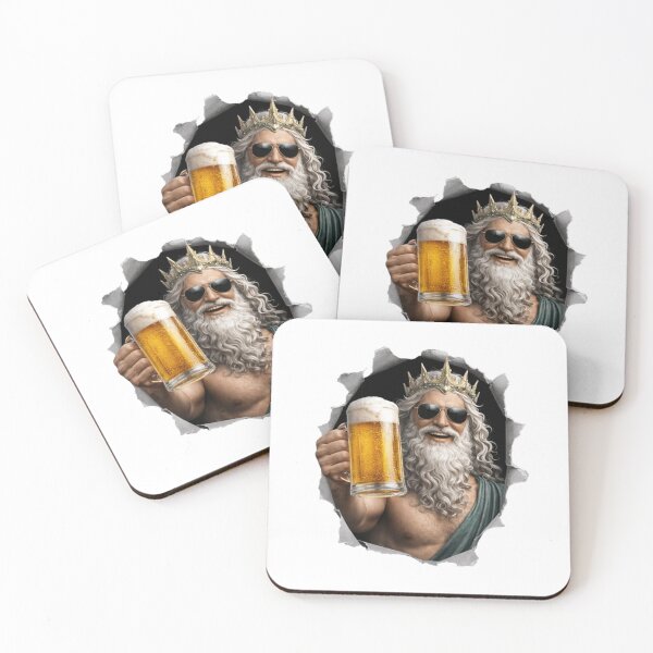Item preview, Poseidon Drinking Beer King God Funny Meme Party designed and sold by dal-koz-ar.