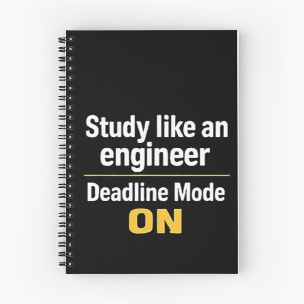 Item preview, Study Like An Engineer: Deadline Mode ON - Late Night Student Humor Design designed and sold by Amr Darwish Graphic designer.