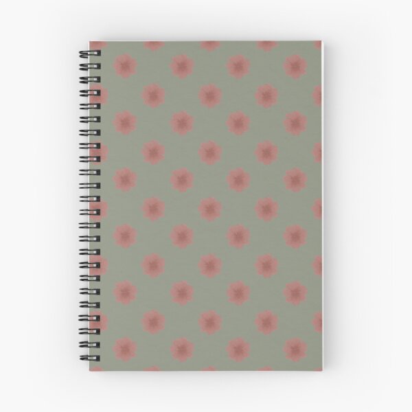 Item preview, rust colored Watercolor Floral Polka Dot Pattern on light sage designed and sold by Designs by christel_treiber.