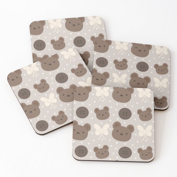 Item preview, Teddy and Bows Seamless Pattern designed and sold by Loot & Lore NZ.