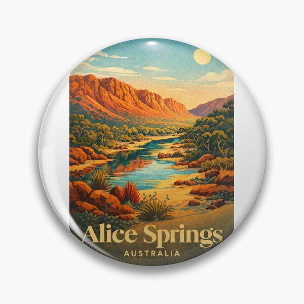 Item preview, Alice Springs Northern Territory Australia MacDonnell Ranges River Valley designed and sold by Aryabek.