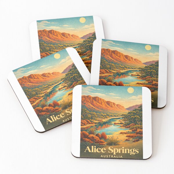 Item preview, Alice Springs Northern Territory Australia MacDonnell Ranges River Valley designed and sold by Aryabek.