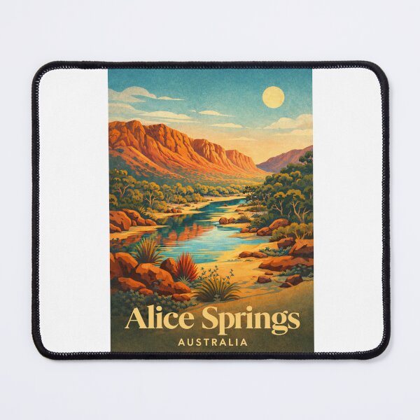 Item preview, Alice Springs Northern Territory Australia MacDonnell Ranges River Valley designed and sold by Aryabek.