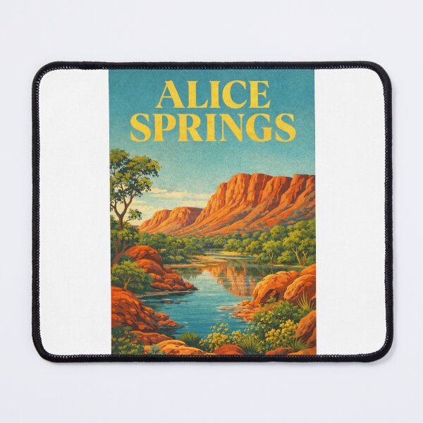 Item preview, Alice Springs Northern Territory Australia MacDonnell Ranges Desert Oasis designed and sold by Aryabek.