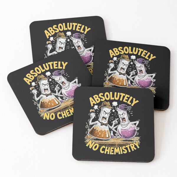 Item preview, Absolutely No Chemistry Angry Beaker Couple Funny Science designed and sold by graphixpolash.