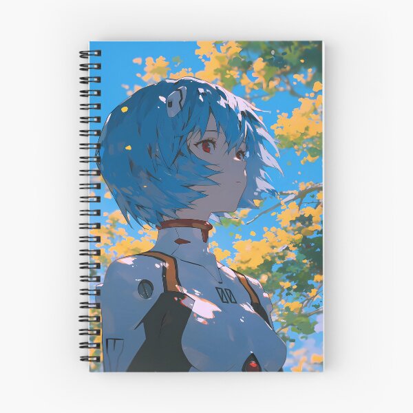 Item preview, Rei Ayanami Neon Genesis Evangelion Autumn Leaves Blue Sky Quiet Mood designed and sold by PMartistStudio.