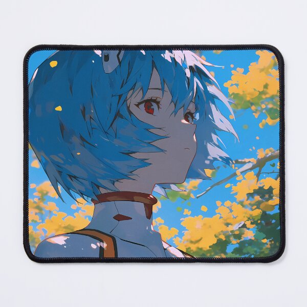 Item preview, Rei Ayanami Neon Genesis Evangelion Autumn Leaves Blue Sky Quiet Mood designed and sold by PMartistStudio.