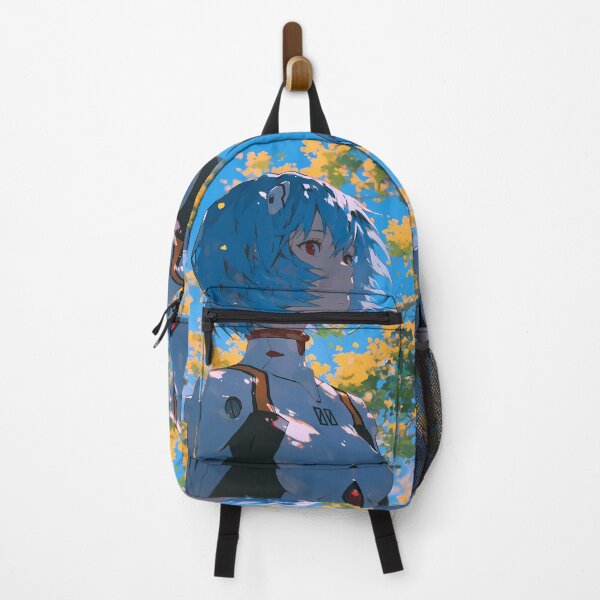 Item preview, Rei Ayanami Neon Genesis Evangelion Autumn Leaves Blue Sky Quiet Mood designed and sold by PMartistStudio.