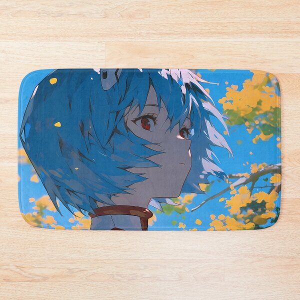 Item preview, Rei Ayanami Neon Genesis Evangelion Autumn Leaves Blue Sky Quiet Mood designed and sold by PMartistStudio.