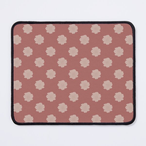 Item preview, off-white watercolor Floral Polka Dot Pattern on rust color designed and sold by Designs by christel_treiber.