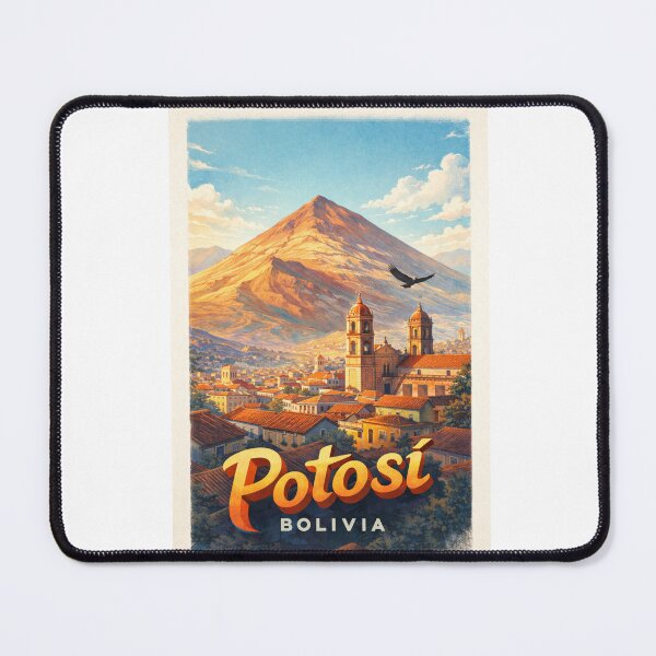 Item preview, Potosi Cerro Rico Andes Bolivia Colonial City Skyline designed and sold by Aryabek.